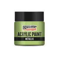 Colore acrilico effetto metallico - 50 ml | colori diversi – Verde chiaro