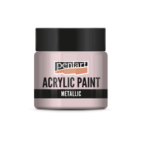 Colore acrilico effetto metallico - 50 ml | colori diversi – Rosa