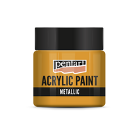Colore acrilico effetto metallico - 50 ml | colori diversi – Arancione
