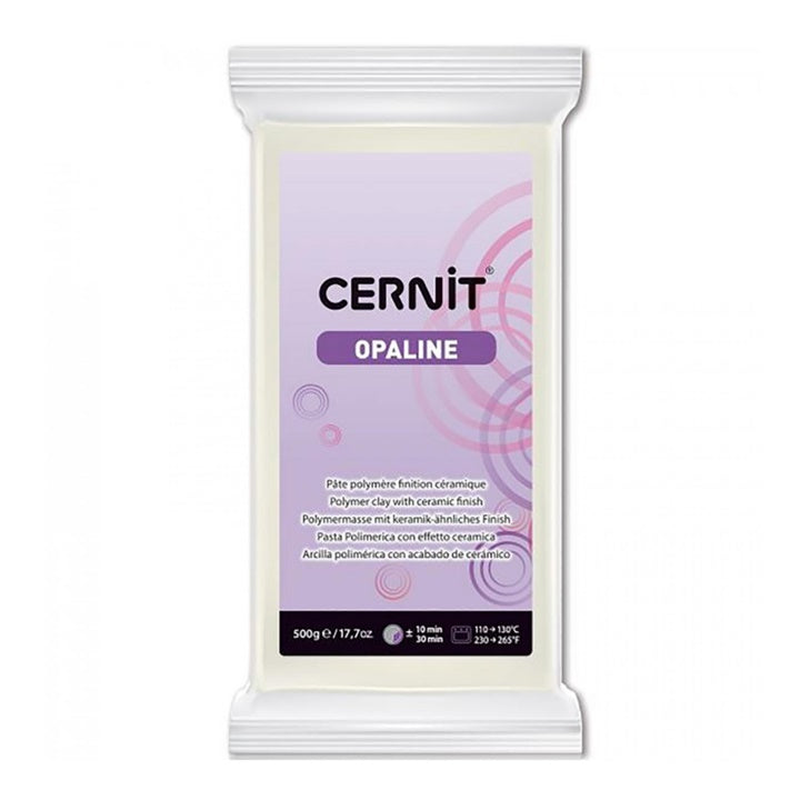 CERNIT Argilla polimerica opalina 500 g | Varie tonalità - Bianco