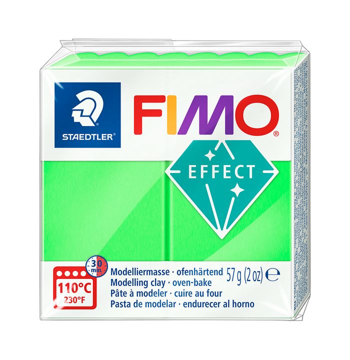 Argilla polimerica FIMO Effect 57g – Verde Neon