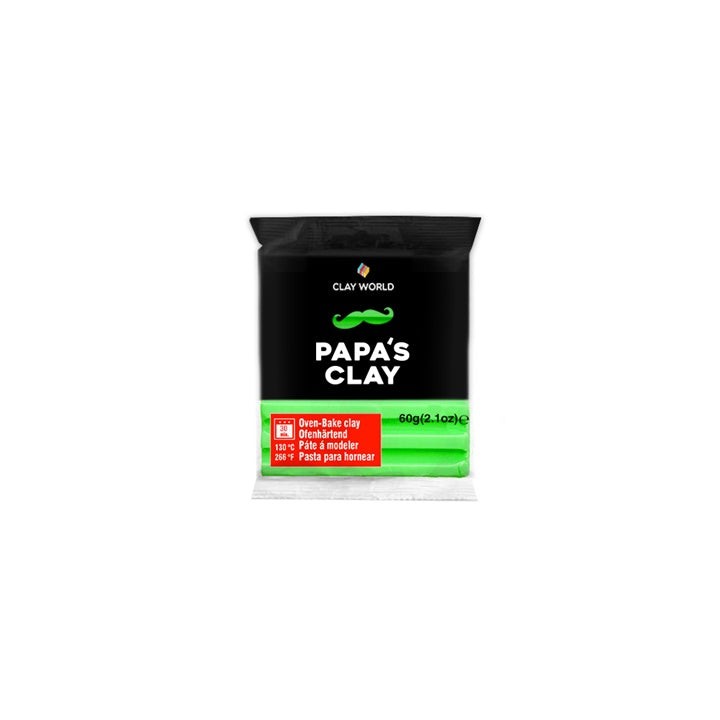 Papa's Clay Argilla polimerica 60g – Verde Neon