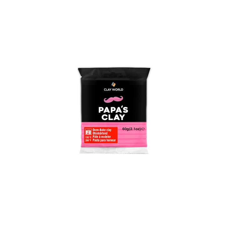 Papa's Clay Argilla polimerica 60g | Varie tonalità | diverse sfumature - Rosa