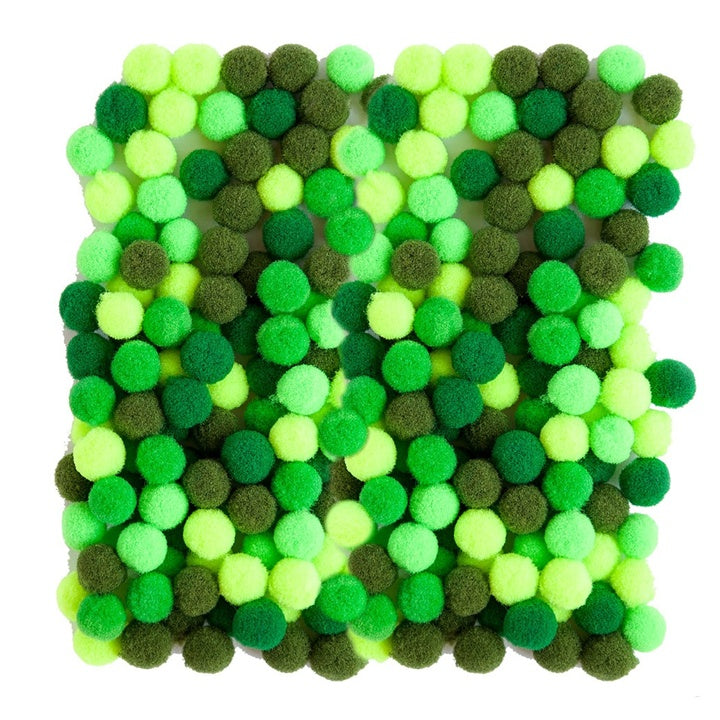 Pom Pom in acrilico, 1 cm - 120 pezzi | Vari colori | Vari colori