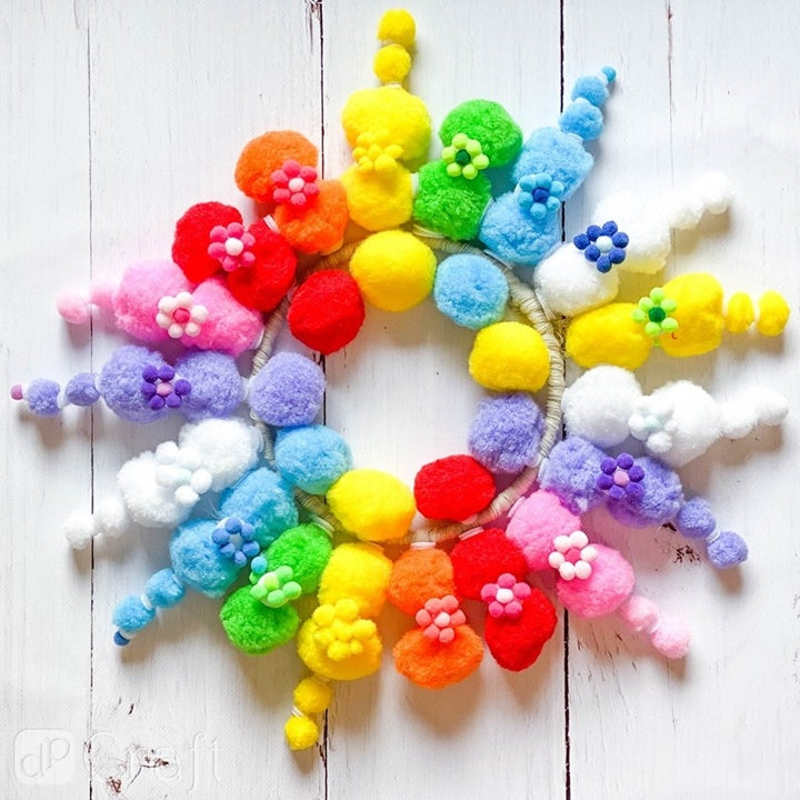 Pom Pom in acrilico, 1 cm - 120 pezzi | Vari colori | Vari colori