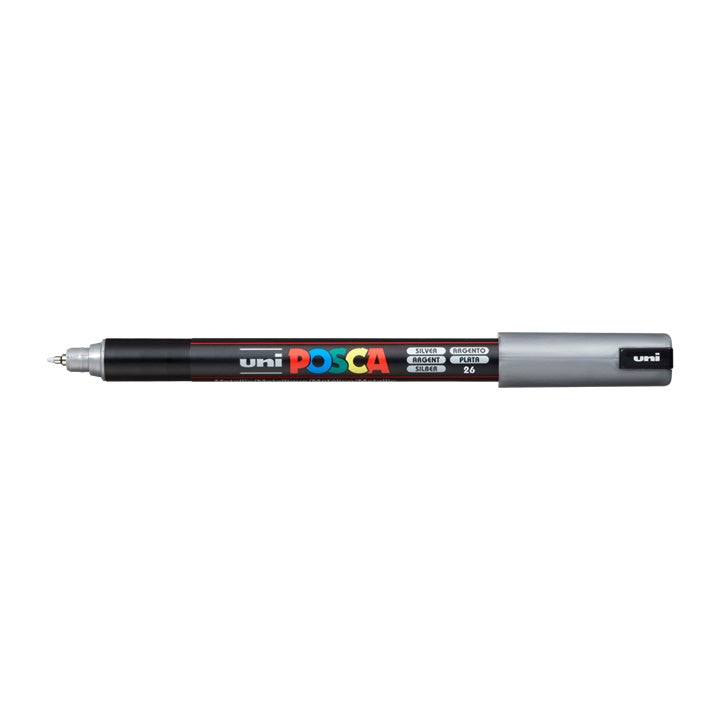 Marcatore UNI POSCA PC-1MR 0.7 MM – argento (26)