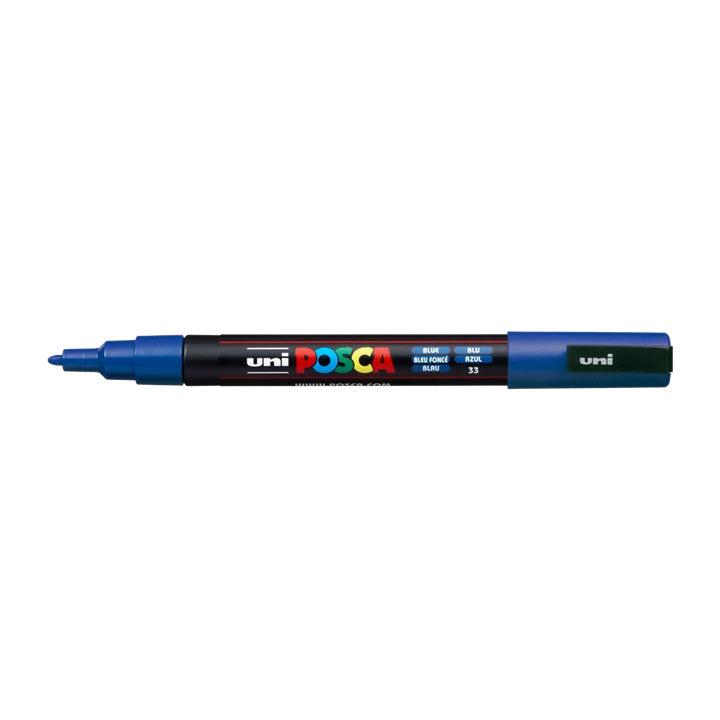Marcatore UNI POSCA PC-3M 0.9 - 1.3 MM – blu (33)