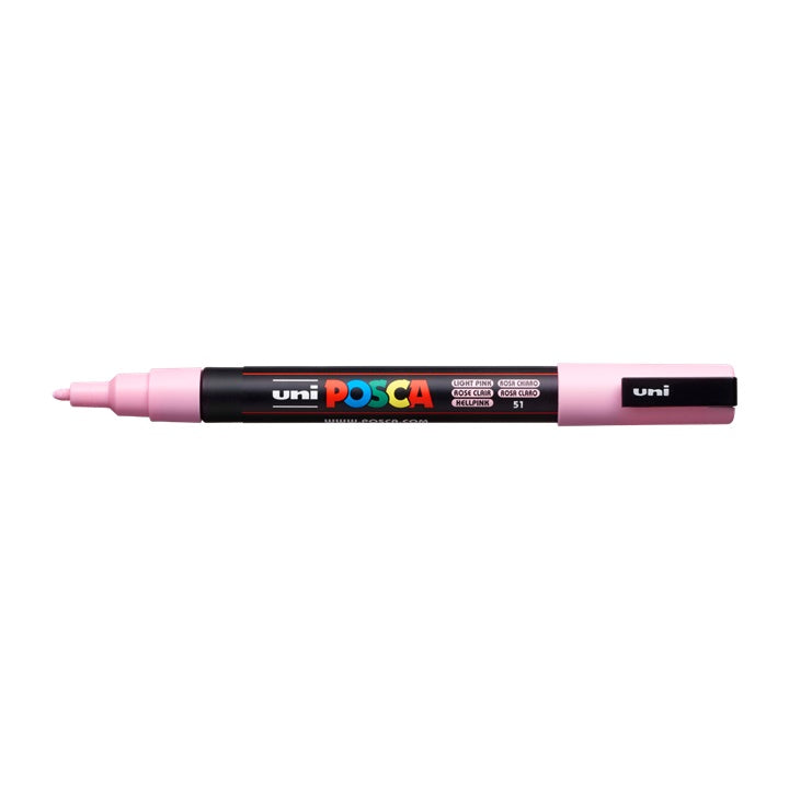 Marcatore UNI POSCA PC-3M 0.9 - 1.3 MM – rosa chiaro (51)