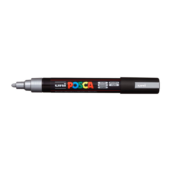 Marcatore UNI POSCA PC-5M 1.8 - 2.5 MM – argento (26)