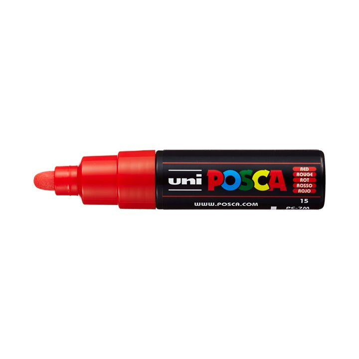 Marcatore UNI POSCA PC-7M 4.5 - 5.5 MM – rosso (15)