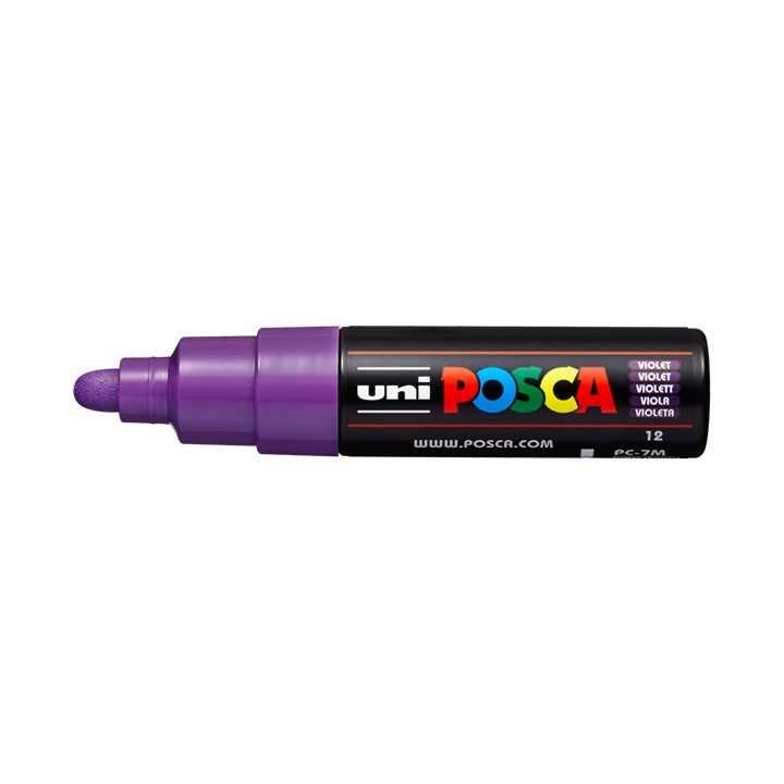Marcatore UNI POSCA PC-7M 4.5 - 5.5 MM – viola (12)