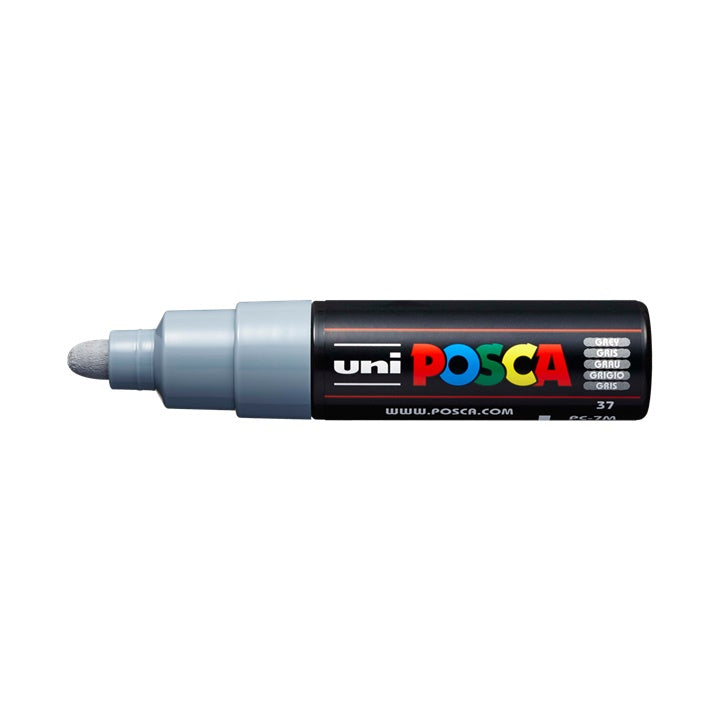 Marcatore UNI POSCA PC-7M 4.5 - 5.5 MM – grigio (37)