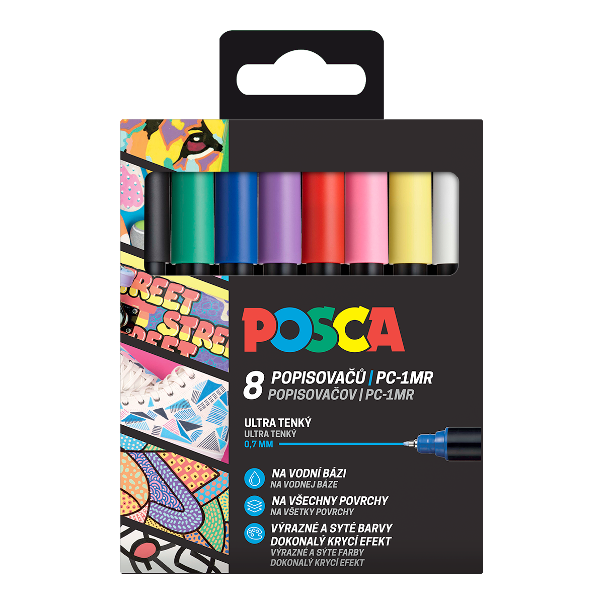 Posca set di pennarelli colorati (8 pz)