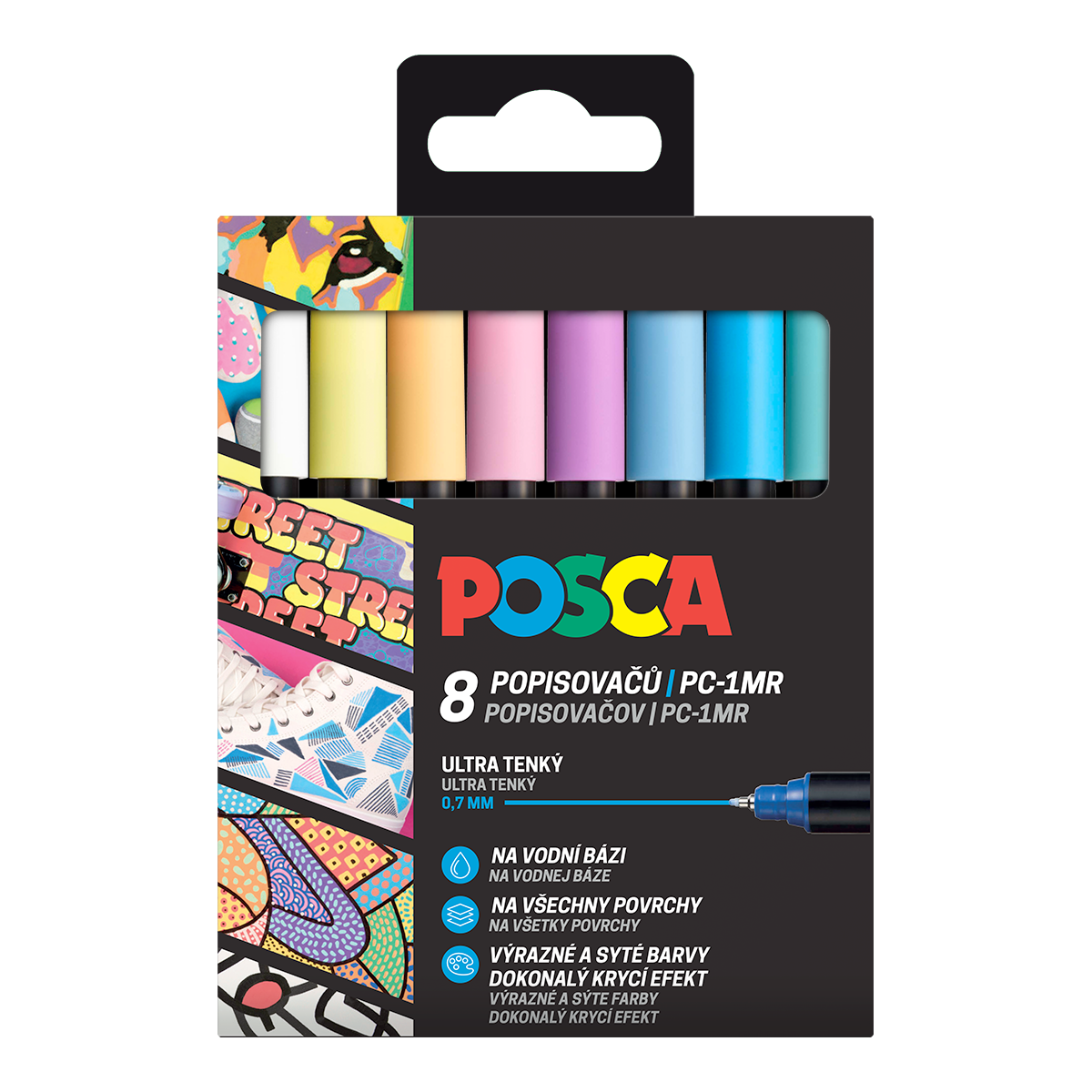 Posca set di pennarelli colori pastello (8 pz)