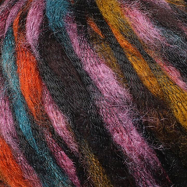 Filato per maglieria La Mia Big Bang 50 g – viola-arancia
