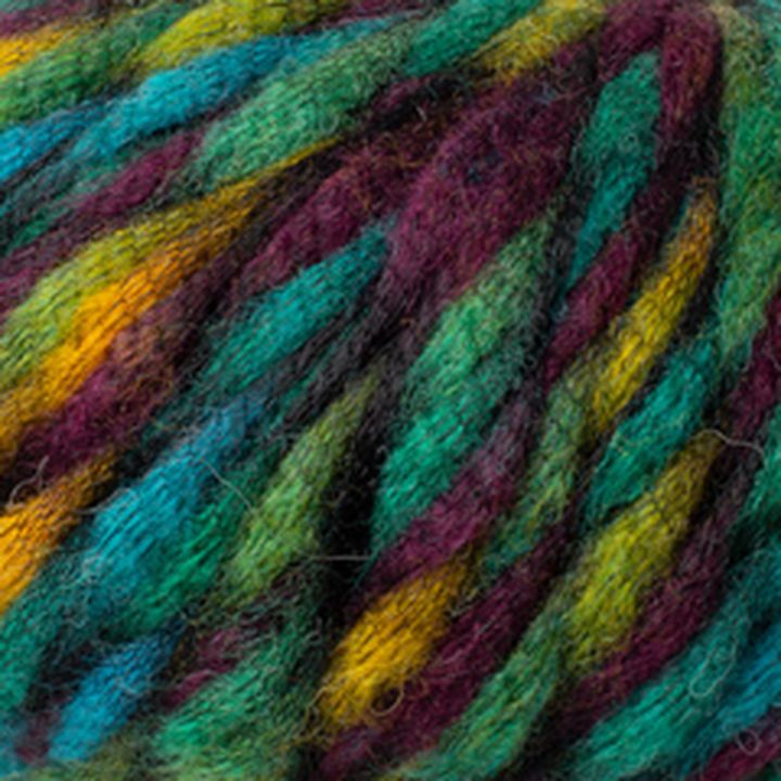 Filato per maglieria La Mia Big Bang 50 g – verde-viola