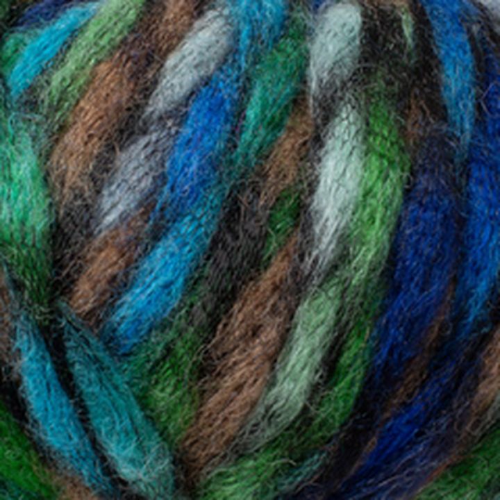 Filato per maglieria La Mia Big Bang 50 g – verde-blu