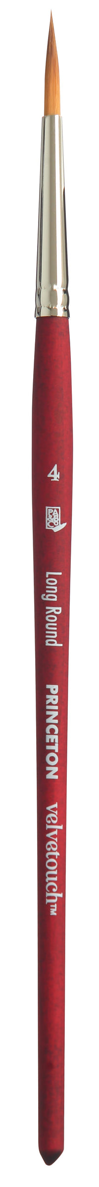 Pennello sintetico a punta tonda allungata PRINCETON Velvetouch Long Round a manico corto – 4