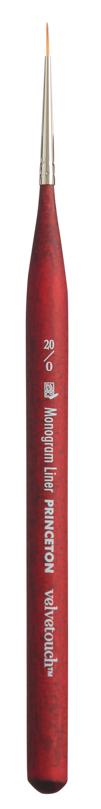 Pennello sintetico multiuso PRINCETON Velvetouch Monogram Liner misura 20/0