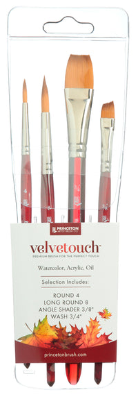 Set di pennelli multiuso PRINCETON Velvetouch – 4 pz
