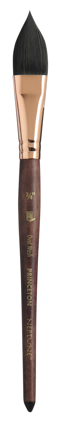 Pennello per acquerello PRINCETON Neptune Oval Wash a manico corto