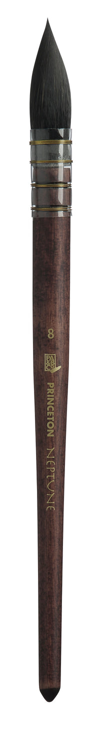 Pennello per acquerello PRINCETON Neptune Quill sintetico simil-vaio con manico corto – 8