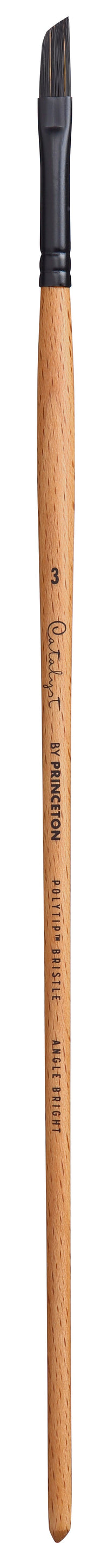 Pennello sintetico a manico lungo PRINCETON Catalyst – Piatto inclinato corto 3