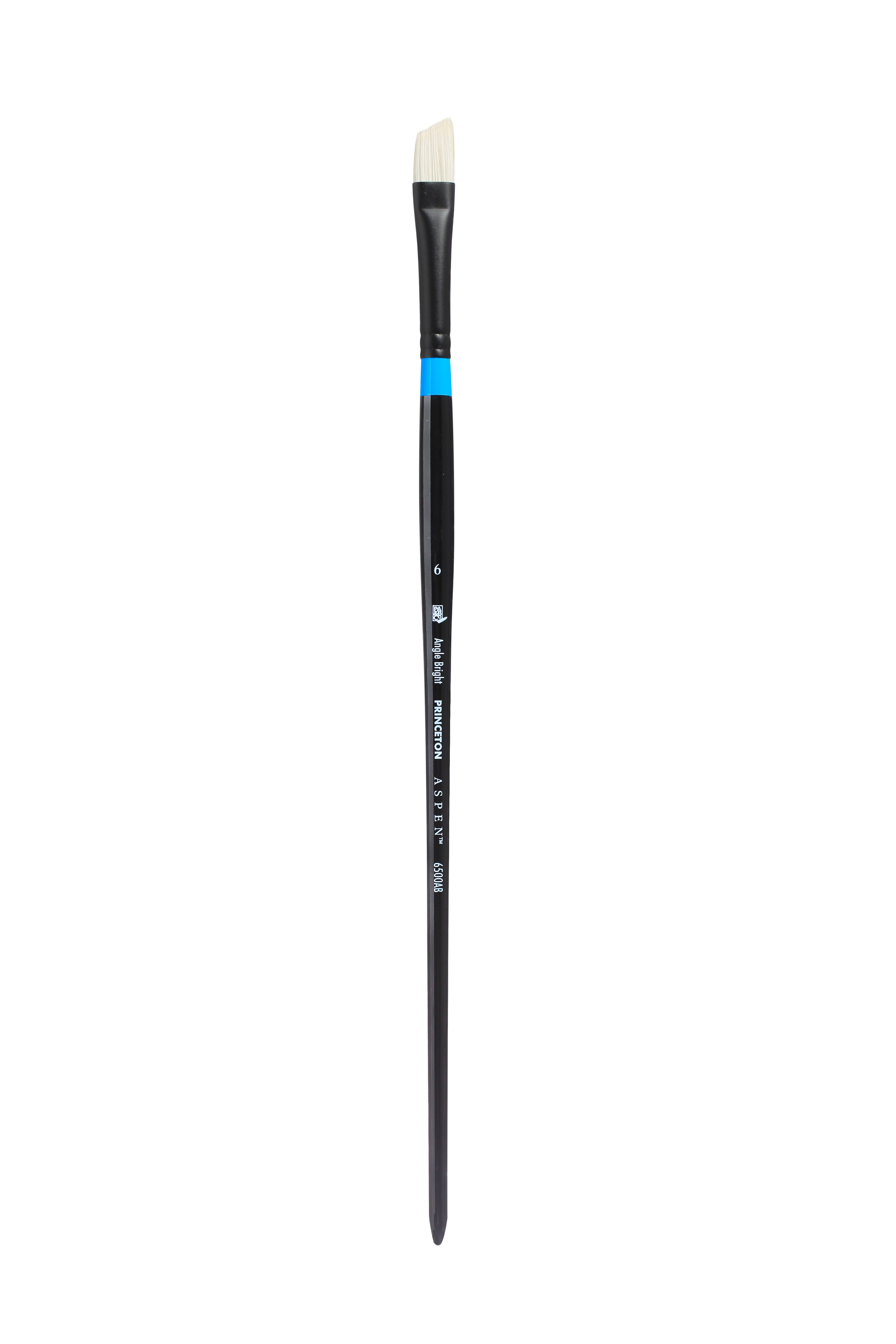 Pennello artistico angolare PRINCETON Aspen Angle Bright a manico lungo – 6