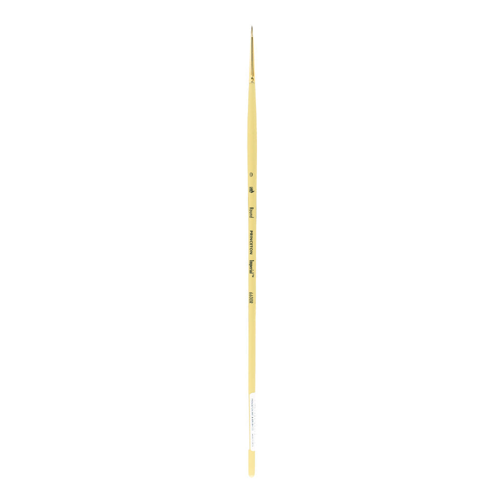 Pennello tondo per pittura a olio PRINCETON Imperial sintetico mongoose con manico lungo – 0