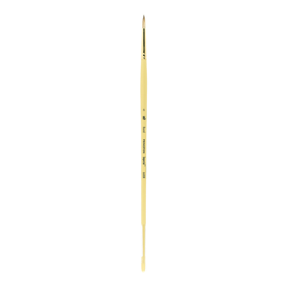 Pennello tondo per pittura a olio PRINCETON Imperial sintetico mongoose con manico lungo – 6