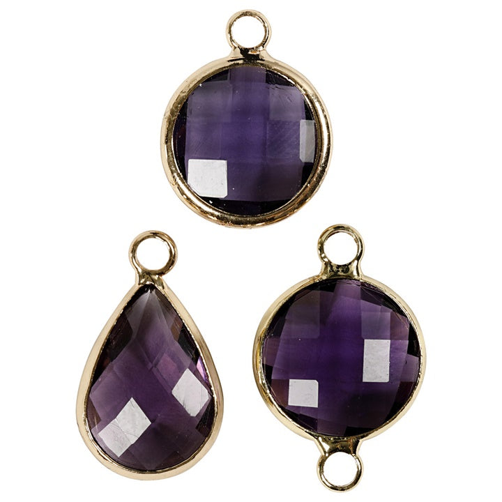 Ciondoli gioielli - 6 pezzi – purple