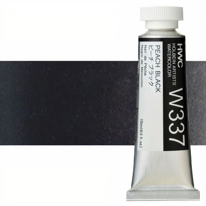 Colori ad acquarello professionali Holbein Artists 15 ml – nero pesca