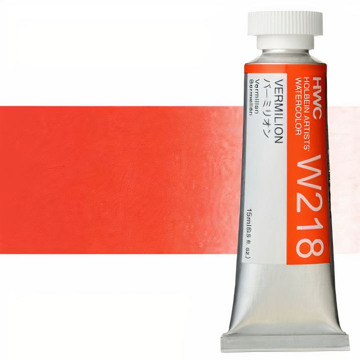 Colori ad acquarello professionali Holbein Artists 15 ml – vermiglio