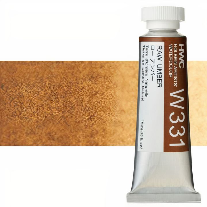 Colori ad acquarello professionali Holbein Artists 15 ml – terra d'ombra naturale