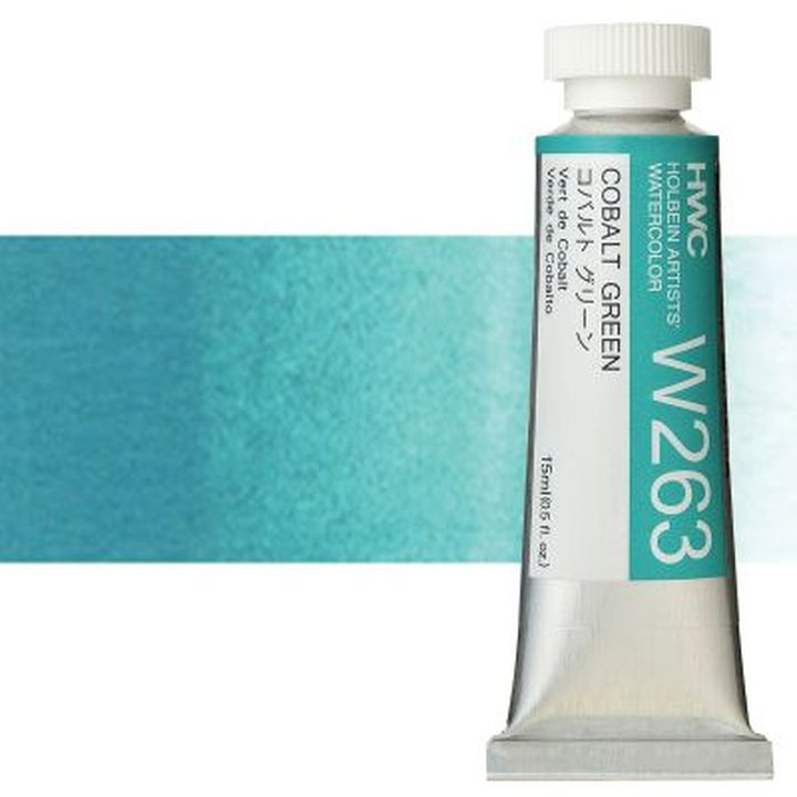 Colori ad acquarello professionali Holbein Artists 15 ml – verde cobalto