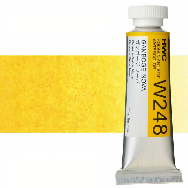 Colori ad acquarello professionali Holbein Artists 15 ml – giallo gamboge nova