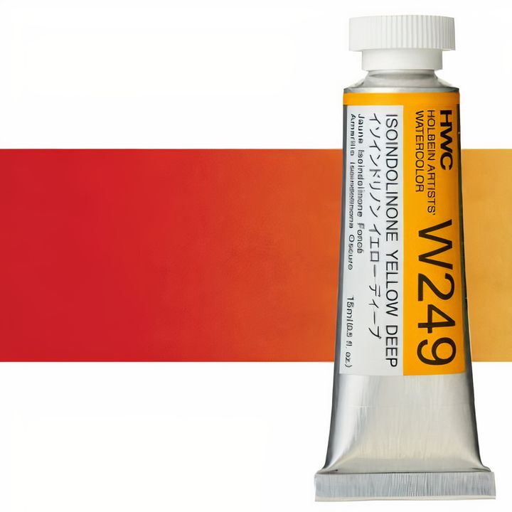 Colori ad acquarello professionali Holbein Artists 15 ml – giallo scuro isoindolinone