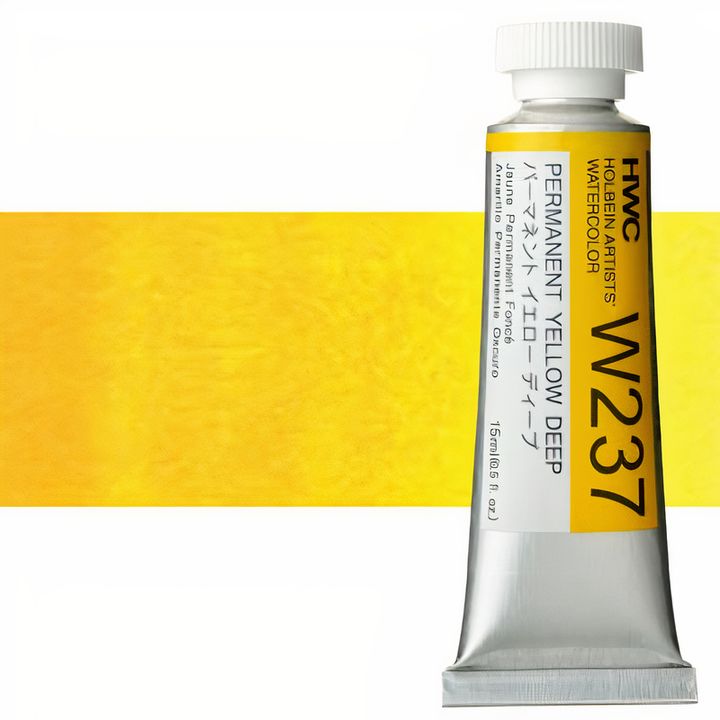 Colori ad acquarello professionali Holbein Artists 15 ml – giallo scuro permanente