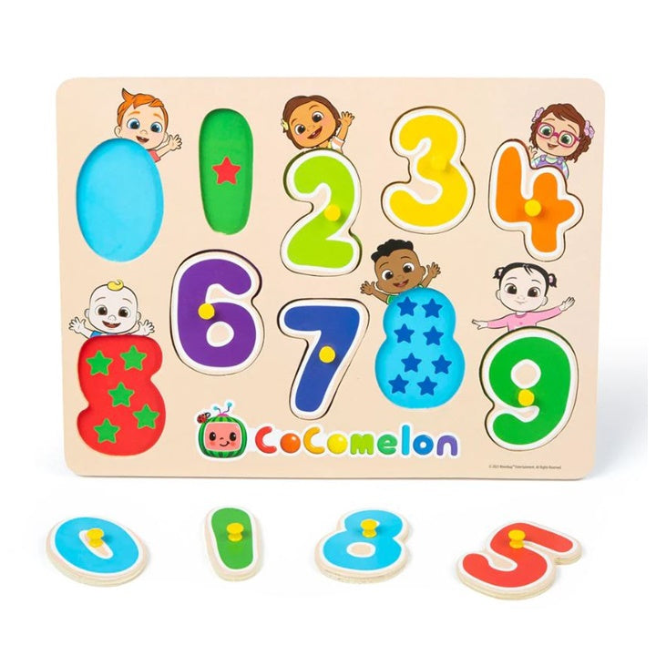 Puzzle a incastro in legno Cocomelon numeri