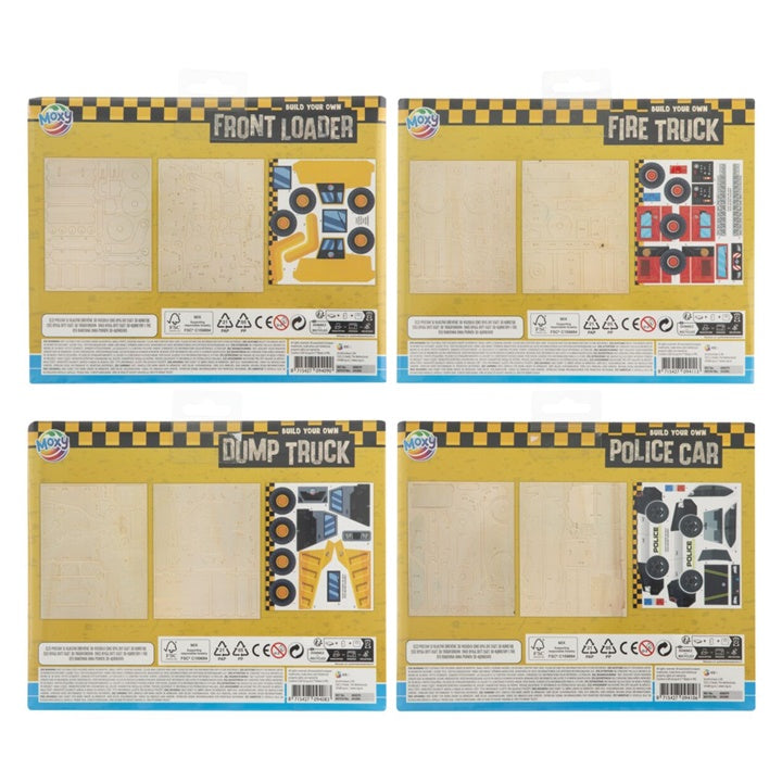 Puzzle in legno 3D con adesivi | vari tipi