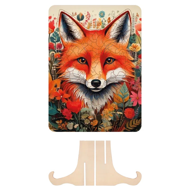 Puzzle in legno Fox - 130 pezzi Forme uniche di MOXY