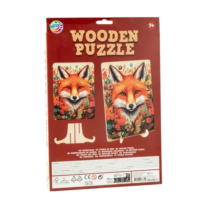 Puzzle in legno Fox - 130 pezzi Forme uniche di MOXY