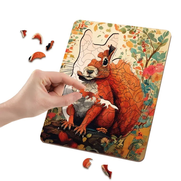 Puzzle in legno Scoiattolo 130pz MOXY