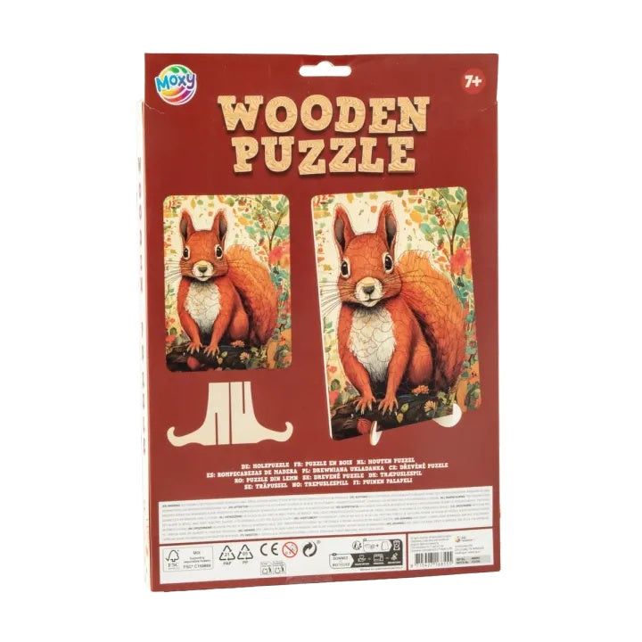 Puzzle in legno Scoiattolo 130pz MOXY