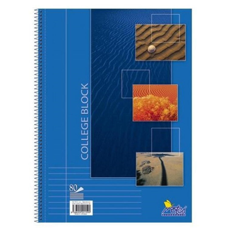 Quaderno per scuola a righe College block 80 fogli | sceglie formato