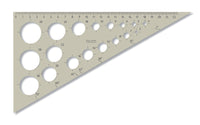 Riga triangolare con 18 cerchi