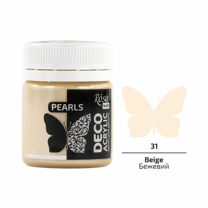 ROSA TALENT Vernice decorativa acrilica perlata 20 ml | Varie tonalità