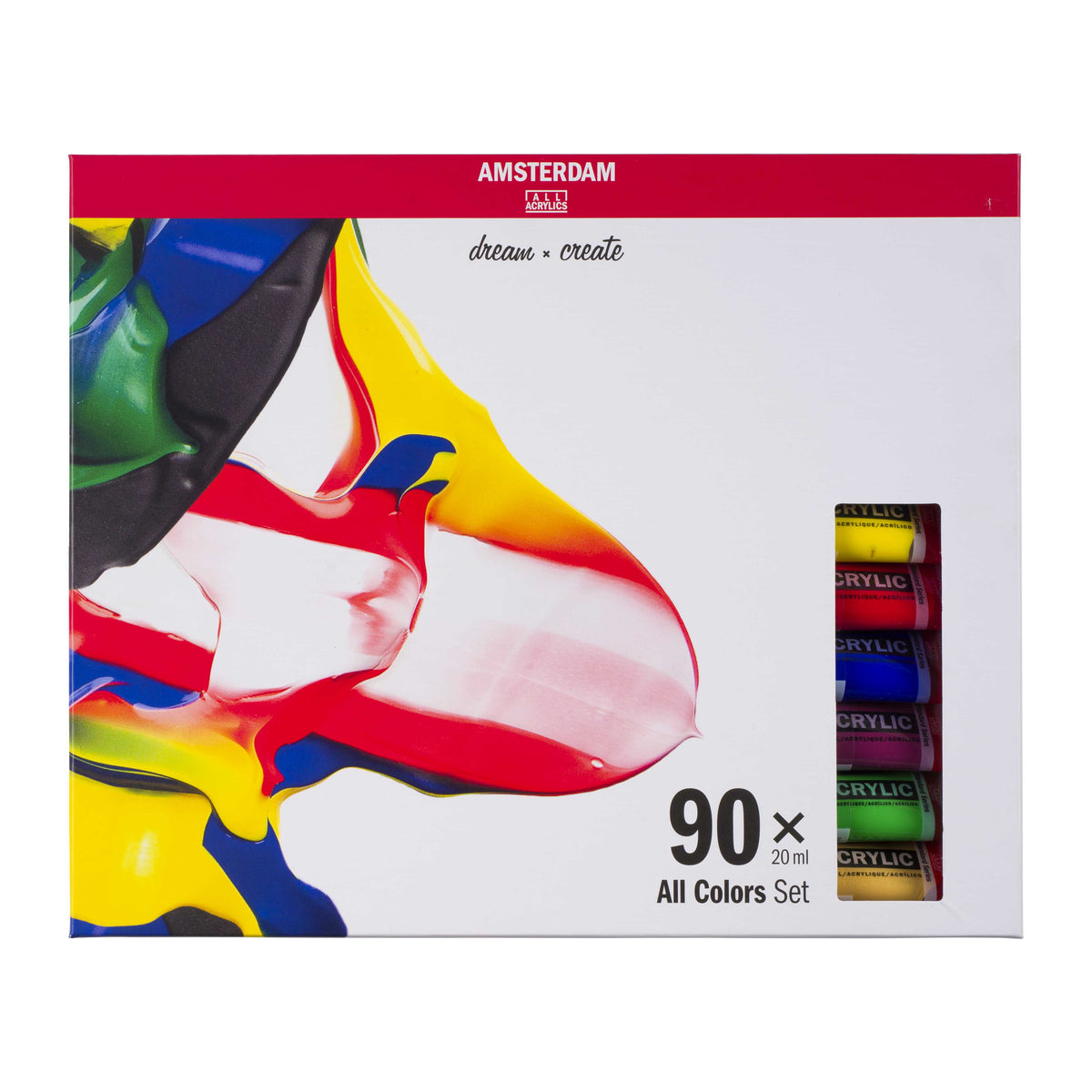 ROYAL TALENS Amsterdam set colori acrilici All Colors 90 x 20 ml