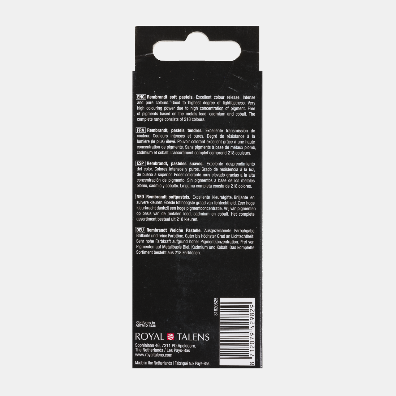 ROYAL TALENS Rembrandt set di pastelli morbidi a secco Cool Greens 5 pz