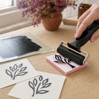 Rullo per linoleografia e stampa d'arte, larghezza 6 – 15 cm